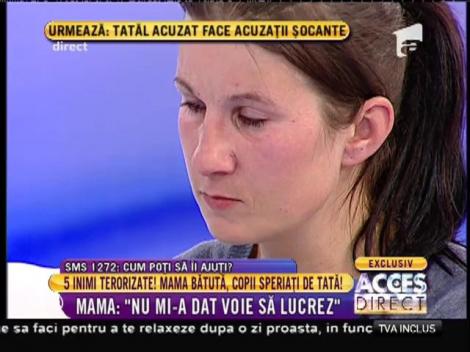 Elena, mama celor 4 copii terorizată de soț: "M-a lovit cu pumnii și cu picioarele"