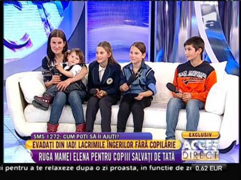 Fiica lui CRBL face cadouri copiilor terorizaţi de tată!