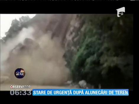 Stare de urgență după alunecari de teren, în Peru