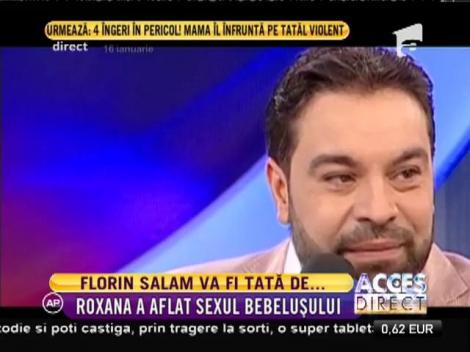 Roxana Dobre, viitoarea soţie a lui Florin Salam, va naşte o fetiţă!