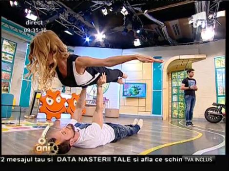 Dumnezeule, ce apariţie INCENDIARĂ! Dani Oţil şi Flavia, mai spectaculoşi ca niciodată! Uite ce acrobaţii au făcut