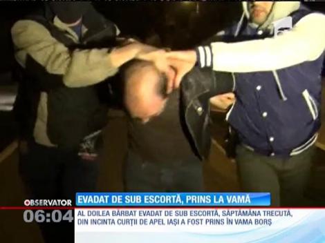 Al doilea evadat de sub escortă, prins în Vama Borş