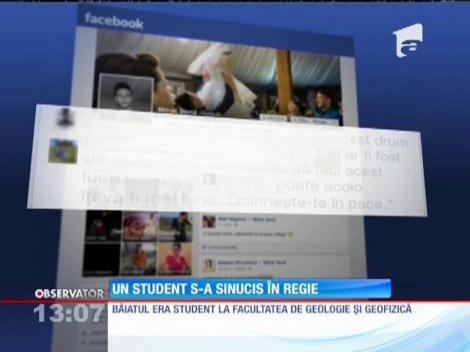 Un student s-a sinucis în Regie