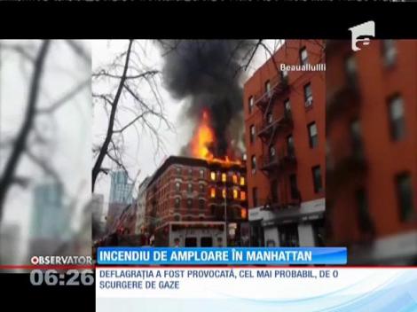Incendiu de amploare în Manhattan