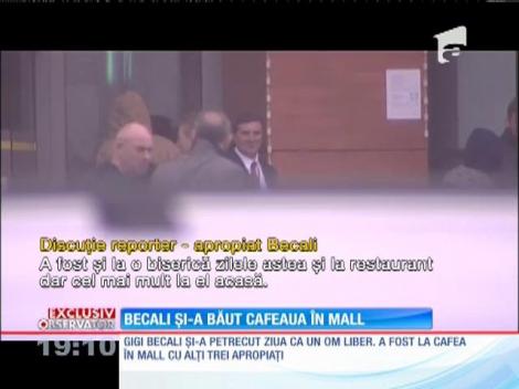 De la plimbarea prin curtea închisorii, Gigi Becali a ieşit la mall