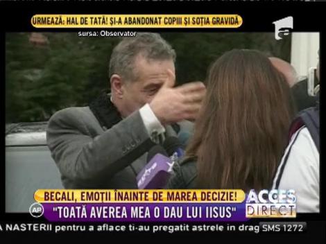 Gigi Becali, emoții înainte de marea decizie