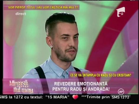 Revedere emoţionantă! Radu şi Andrada, pentru prima oară împreună după ce a sărit gardul