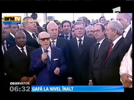 Preşedintele Tunisiei l-a confundat pe Francois Hollande cu François Mitterrand