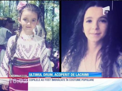 Ultimul drum pentru cele două fetițe ucise de tatăl lor