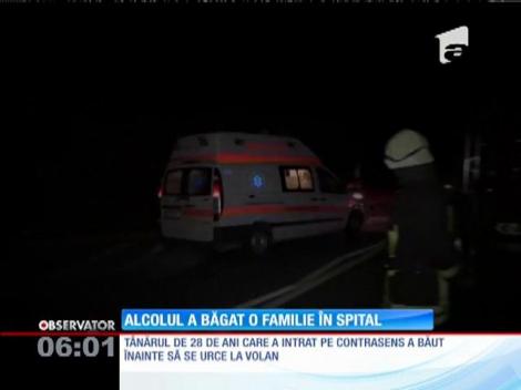 Un şofer băut a trimis o familie întreagă pe patul de spital