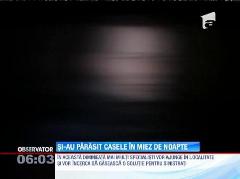 Alunecările de teren au pus în pericol casele a zeci de oameni dintr-o comună din Bacău