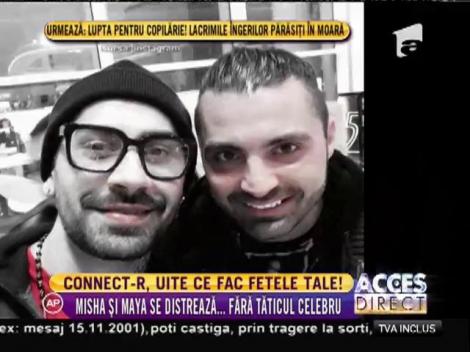 Uite ce face soția lui Connect-R, când el e plecat din țară! „Ne distrăm și noi ca fetele!” Uite ce făcea Misha în absența lui!