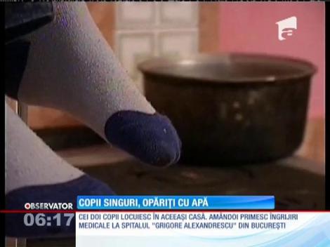 Doi copii din Gorj, opăriţi cu apă