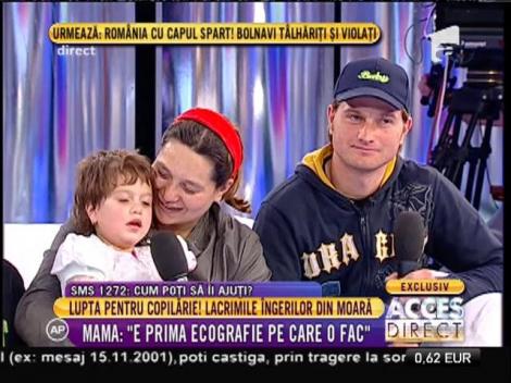 Mama: "E prima ecografie pe care o fac"