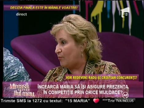 Maria, afirmaţii uluitoare: "Nu mai daţi sfaturi. Fiţi pentru voi, căci locul unu e numai al vostru!"