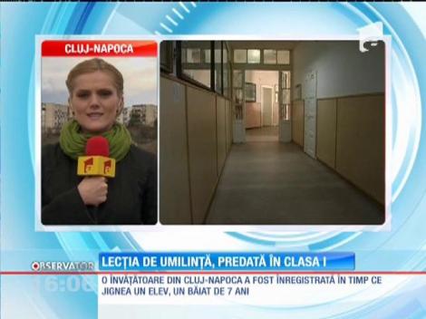 O învăţătoare din Cluj a fost înregistrată în timp ce îl jigneşte cumplit pe un elev 7 ani