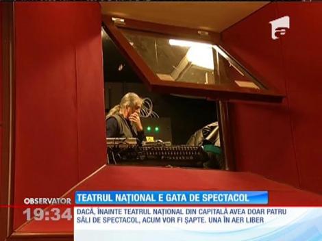 Se fac ultimele pregătiri pentru redeschiderea Teatrului Naţional din Bucureşti