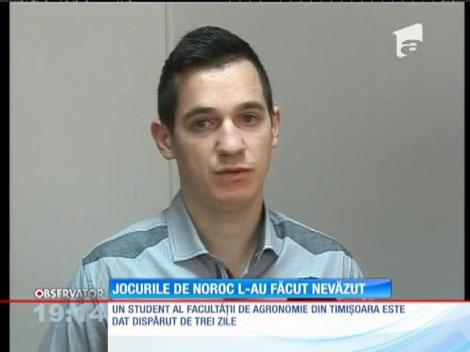 Un student de la Facultatea de Agronomie din Timişoara este de negăsit de trei zile