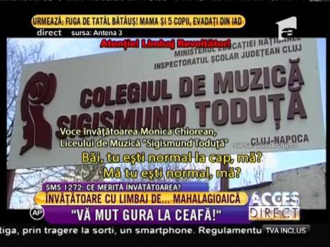 Învăţătoare cu limbaj de mahalagioaică!