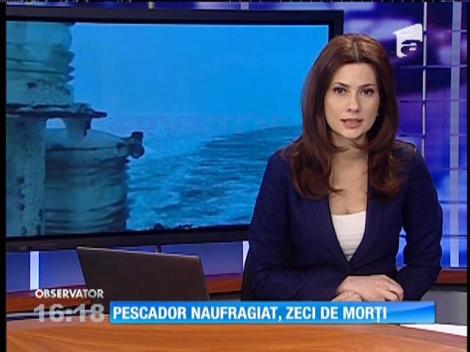 Pescador scufundat în largul Peninsulei Kamceatka