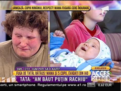 Tatăl bătăuş: "Am băut puţin rachiu"