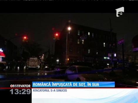 Româncă împuşcată de soţ, În SUA