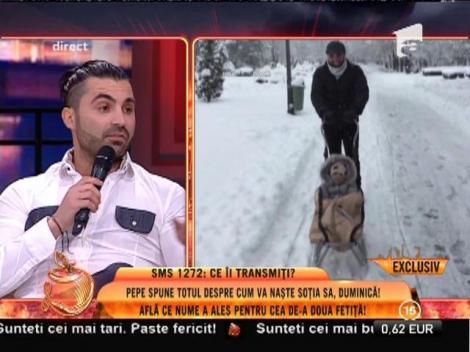 Pepe: ”Fetița noastră se va numi Rosa”