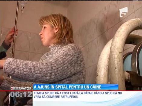 O femeie a fost bătută pentru că nu a vrut să cumpere un câine