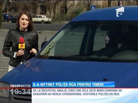S-a ieftinit poliţa RCA pentru tineri