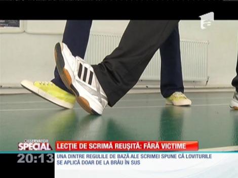 SPECIAL! Octavia Geamănu, prima lecţie de scrimă