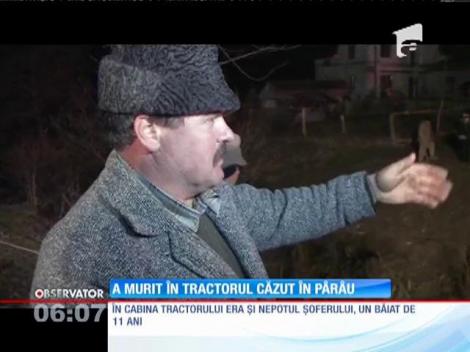 Un bărbat a murit după ce s-a prăvălit cu tractorul în albia unui pârâu