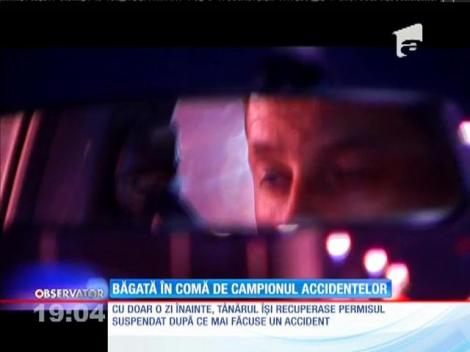 Un şofer din Timiş, campion la accidente, a bagat în comă o adolescentă