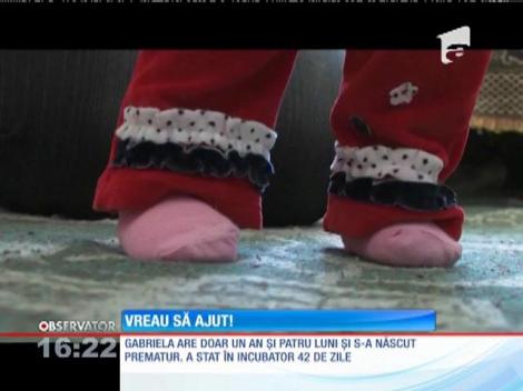 Vreau să ajut! Gabriela are grave probleme de vedere