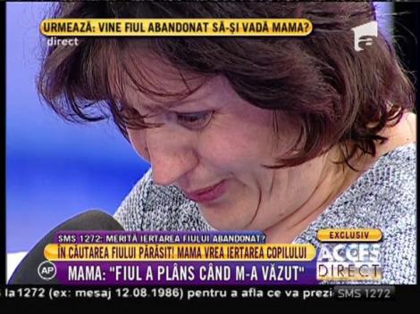 Mama care și-a părăsit fiul: ”Cristian, iartă-mă!”