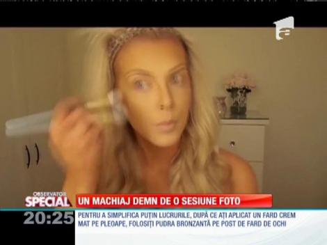 Special! Un machiaj demn de o ședință foto