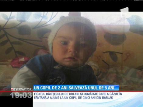 Un copil de 2 ani salvează unul de 5 ani