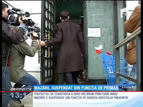 Radu Mazăre a fost suspendat din funcţia de primar al Constanţei