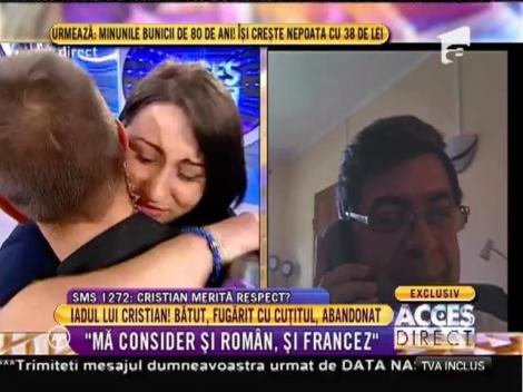 Alina, sora mai mică a lui Cristian, își vede fratele pentru prima dată