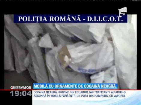 Update / Cocaină sub formă smoală și injectată în mobilă, descoperită în România
