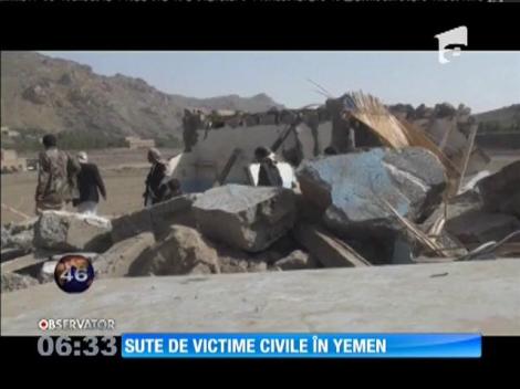 Sute de civili au fost uciși în luptele din Yemen
