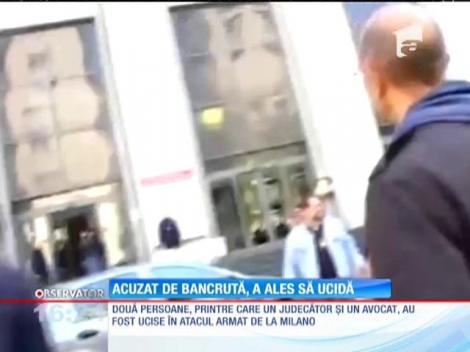 UPDATE! Autorul atacului de la Palatul de Justiţie din Milanoa fost prins