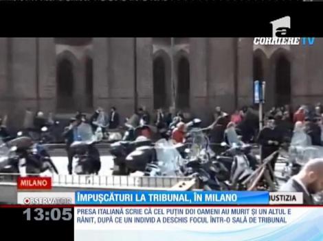Împuşcături la un tribunal din Milano! Cel puţin trei oameni au murit în urma atacului
