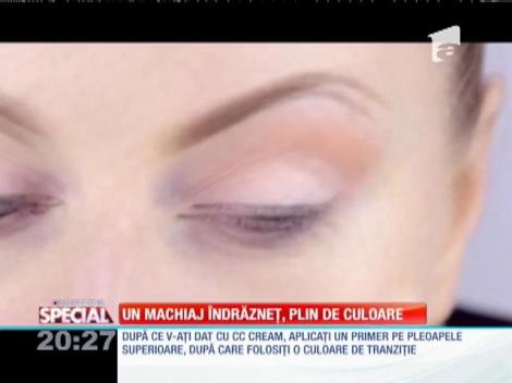 SPECIAL! Un machiaj îndrăzneţ, plin de culoare