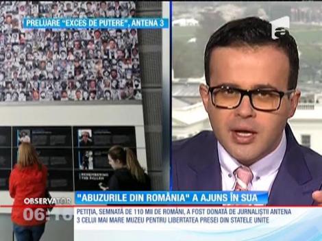 Petiția "Abuzurile din România" a ajuns în SUA