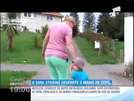 O țară străină desparte o mamă de copil