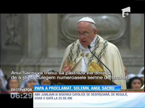 Papa Francisc a proclamat, oficial, Anul Sacru Extraordinar