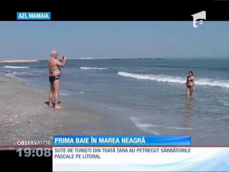 De Paște, prima baie în Marea Neagră