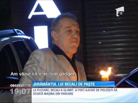Jurământul lui Gigi Becali de Paște