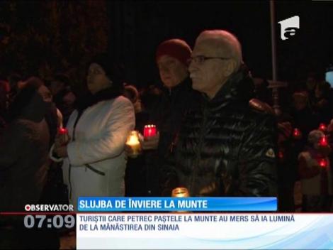 Slujba de Înviere la munte