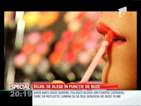SPECIAL! Rujul se alege &icirc;n funcţie de buze